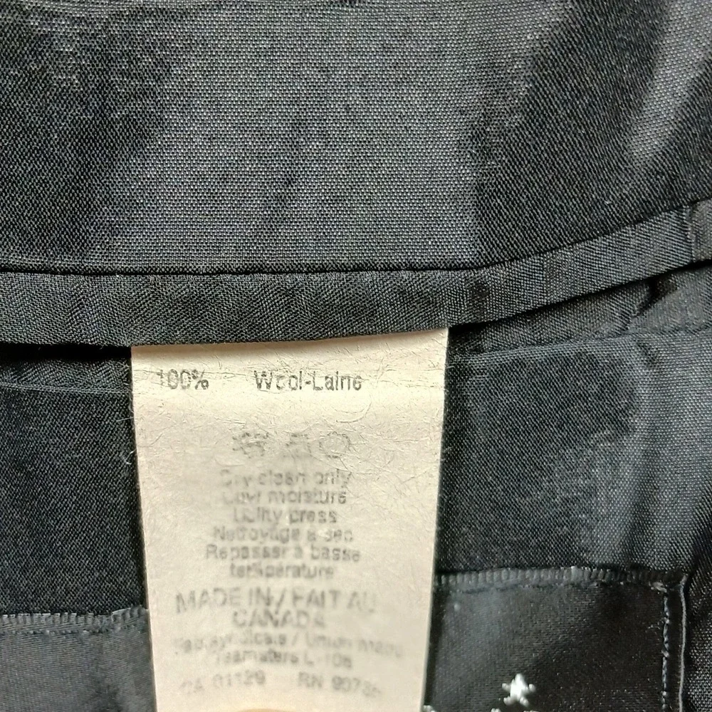 Lauren Ralph Lauren Blazer Mens 46L Charcoal Wool‎ Two Button Sport Coat